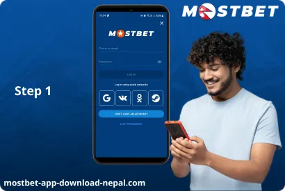 Launch the Mostbet app